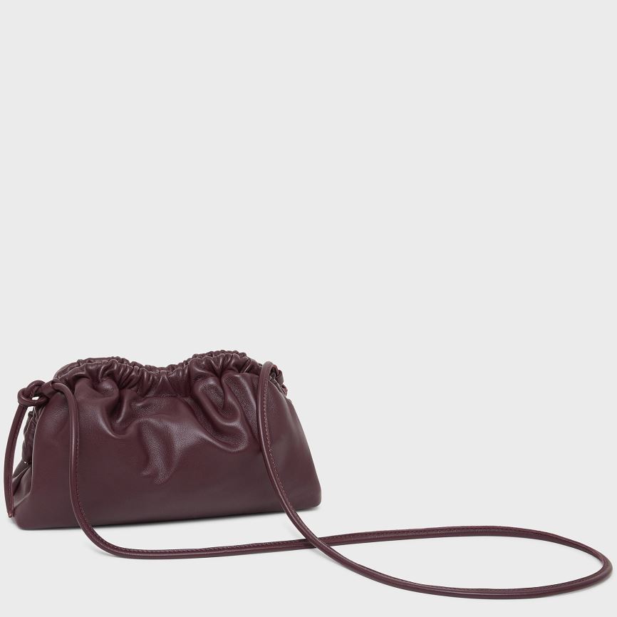 Women's Mansur Gavriel Mini Cloud Clutch Bags Dark Brown | AU 0586HF